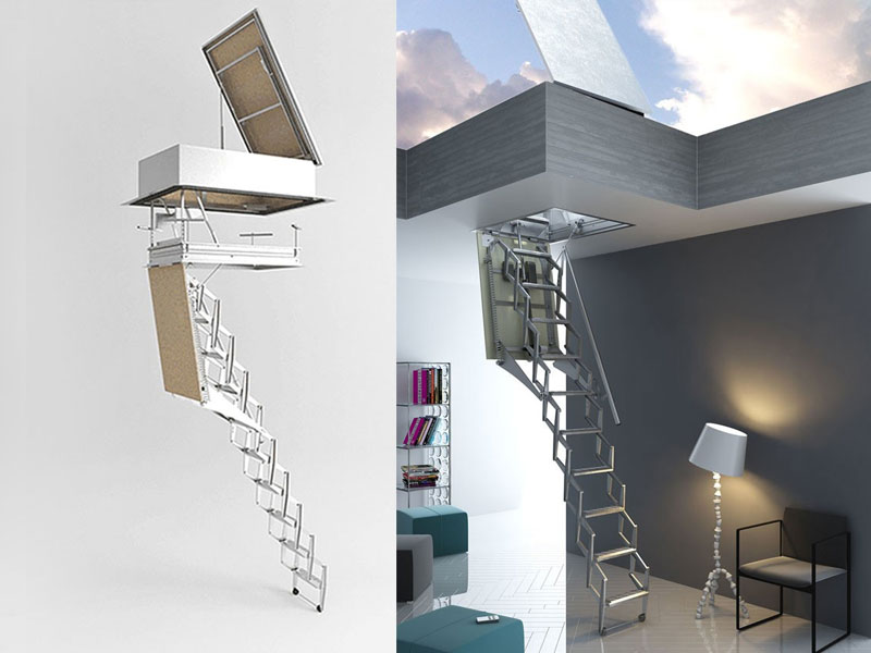 Podkrovné elektrické schody